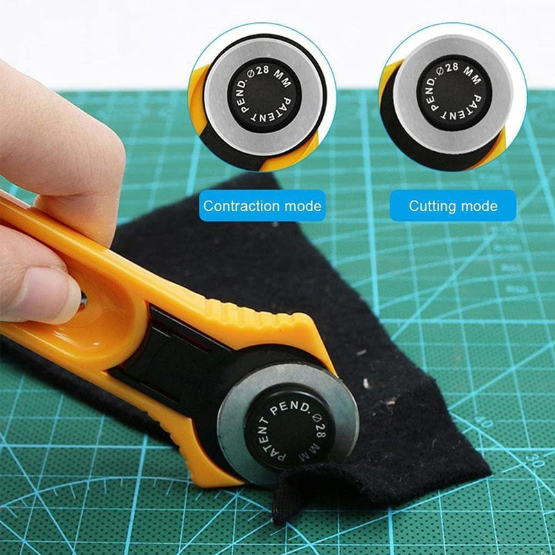 Card Scraper Steel - 28/45mm Döner Kumaş Kesici Kumaş karton