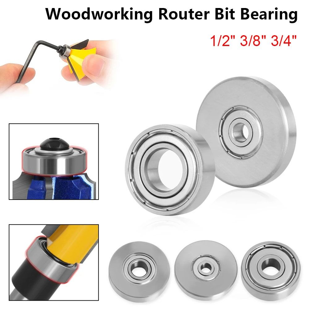 Router Bits For Woodworking - 1 adet 4.76mm 6.35mm 9mm Ağaç