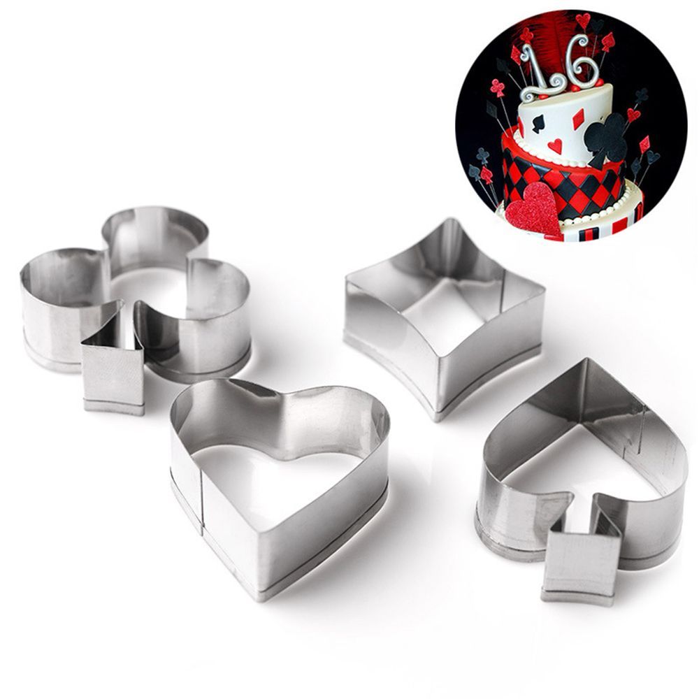 Card Scraper Steel - Fodant Tools Spade Fondant Poker Cake