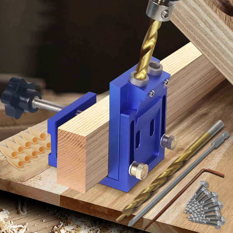 Woodworking Hacks - Cep Delik Matkap Kılavuzu Dübel Jig,