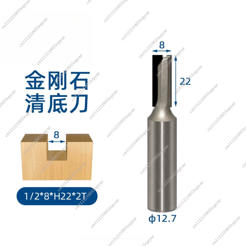 Router Bits For Woodworking - PCD Elmas Freze Ucu Düz Tabanlı