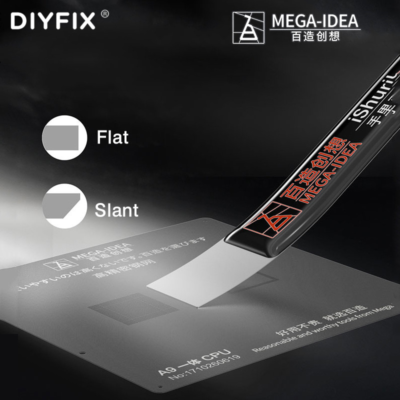 Card Scraper Steel - MEGA-IDEA T0.2MM kazıma teneke bıçak düz