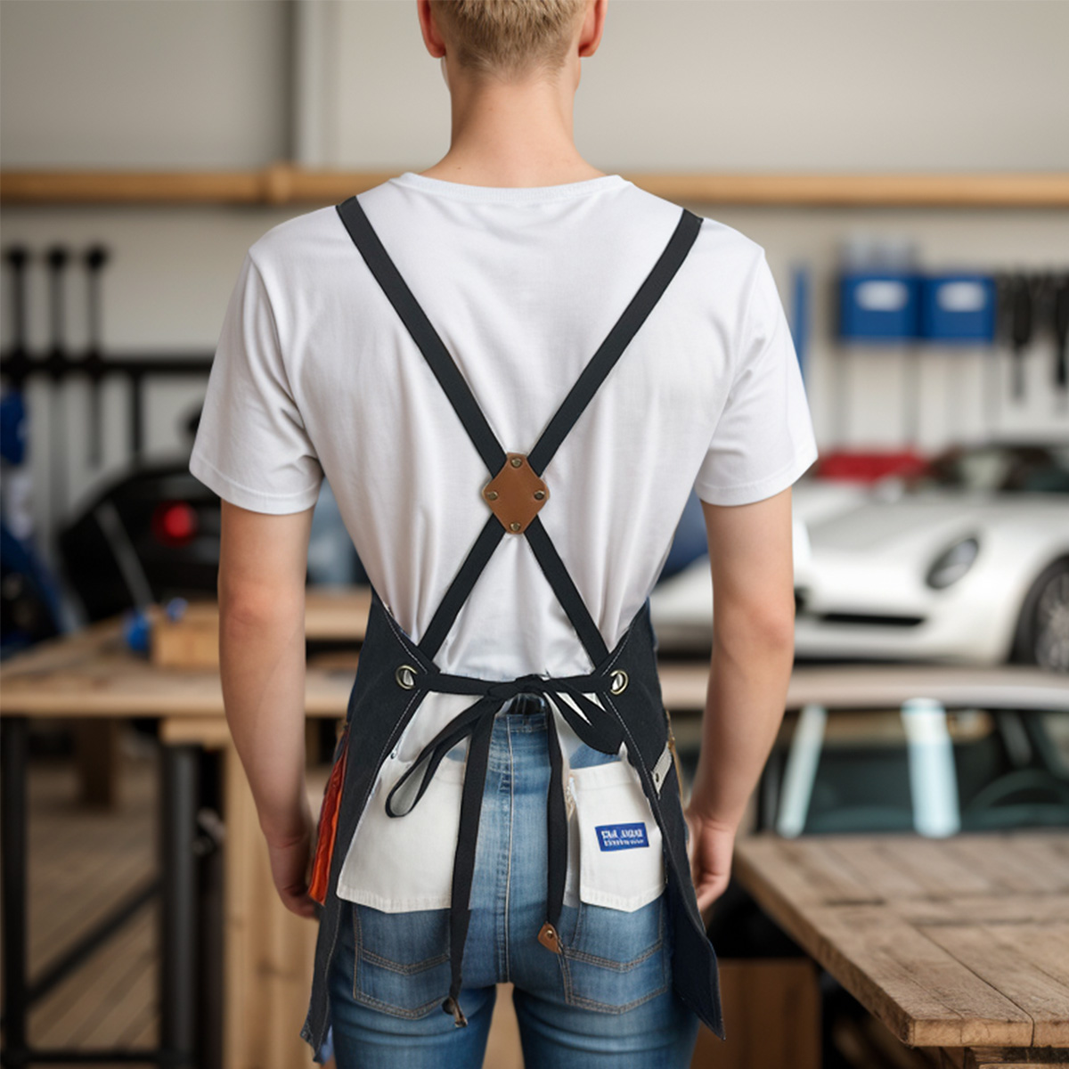 1 adet ayarlanabilir omuz askı - Woodworking Apron incelemesi ve fiyatı