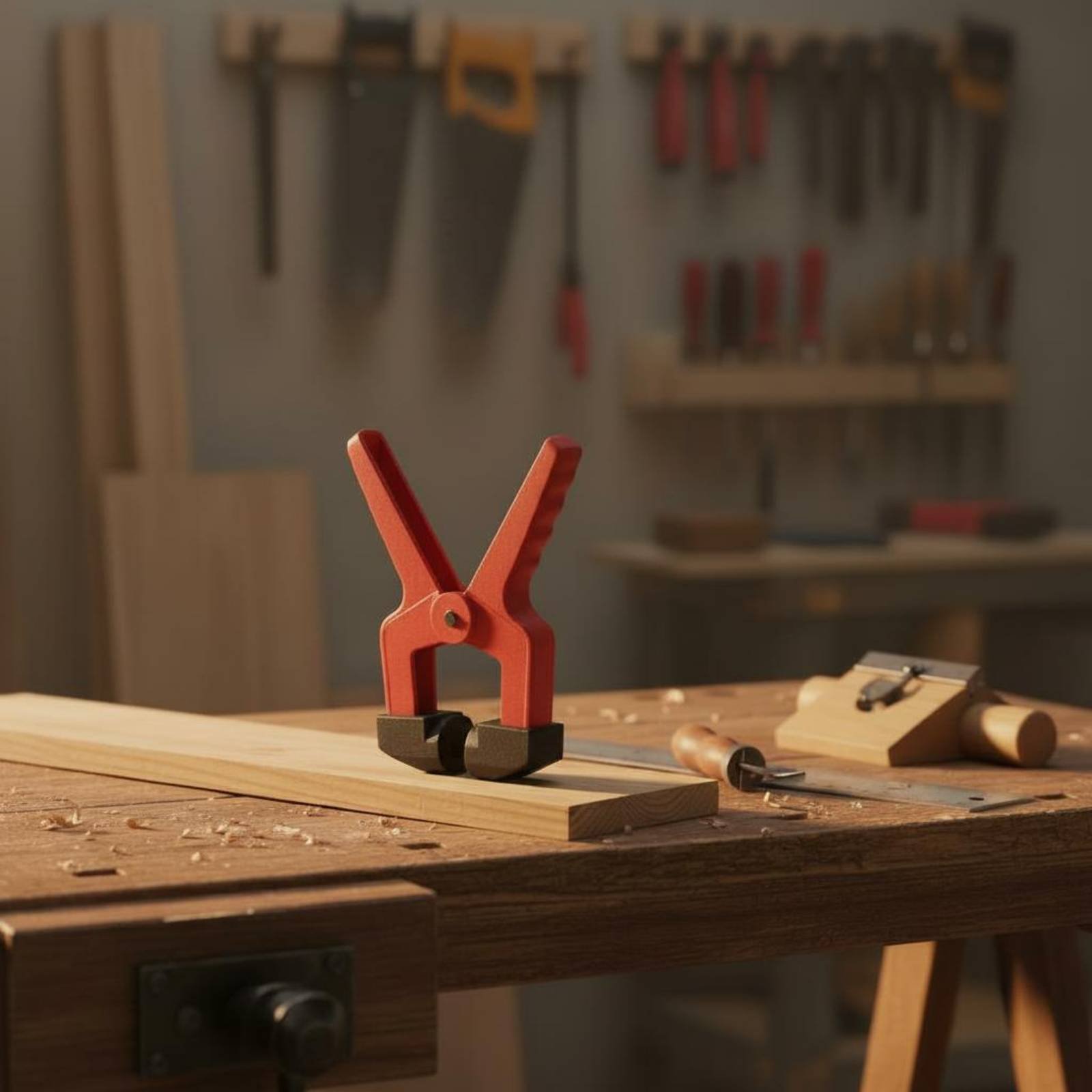 Üçgen Kelepçe Kırmızı Renkli P - Woodworking Workshop incelemesi ve fiyatı
