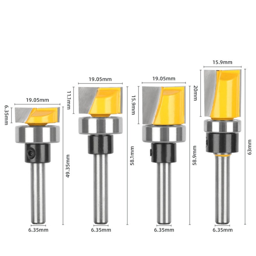 1/4 İnç Saplı, Rulmanlı, Karbü - Router Bits For Woodworking incelemesi ve fiyatı