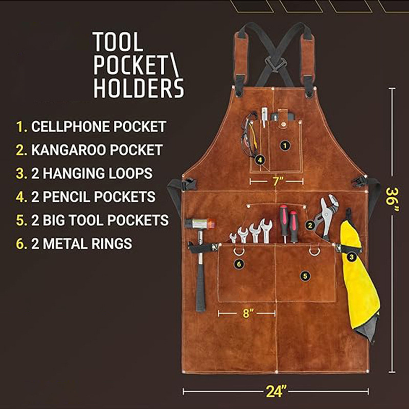 Alev geciktirici ve su geçirme - Woodworking Apron incelemesi ve fiyatı