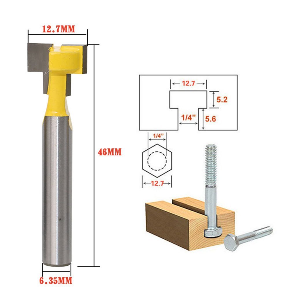 A11I 1/4 inç Shank T-Yuvası Ke - Router Bits For Woodworking incelemesi ve fiyatı