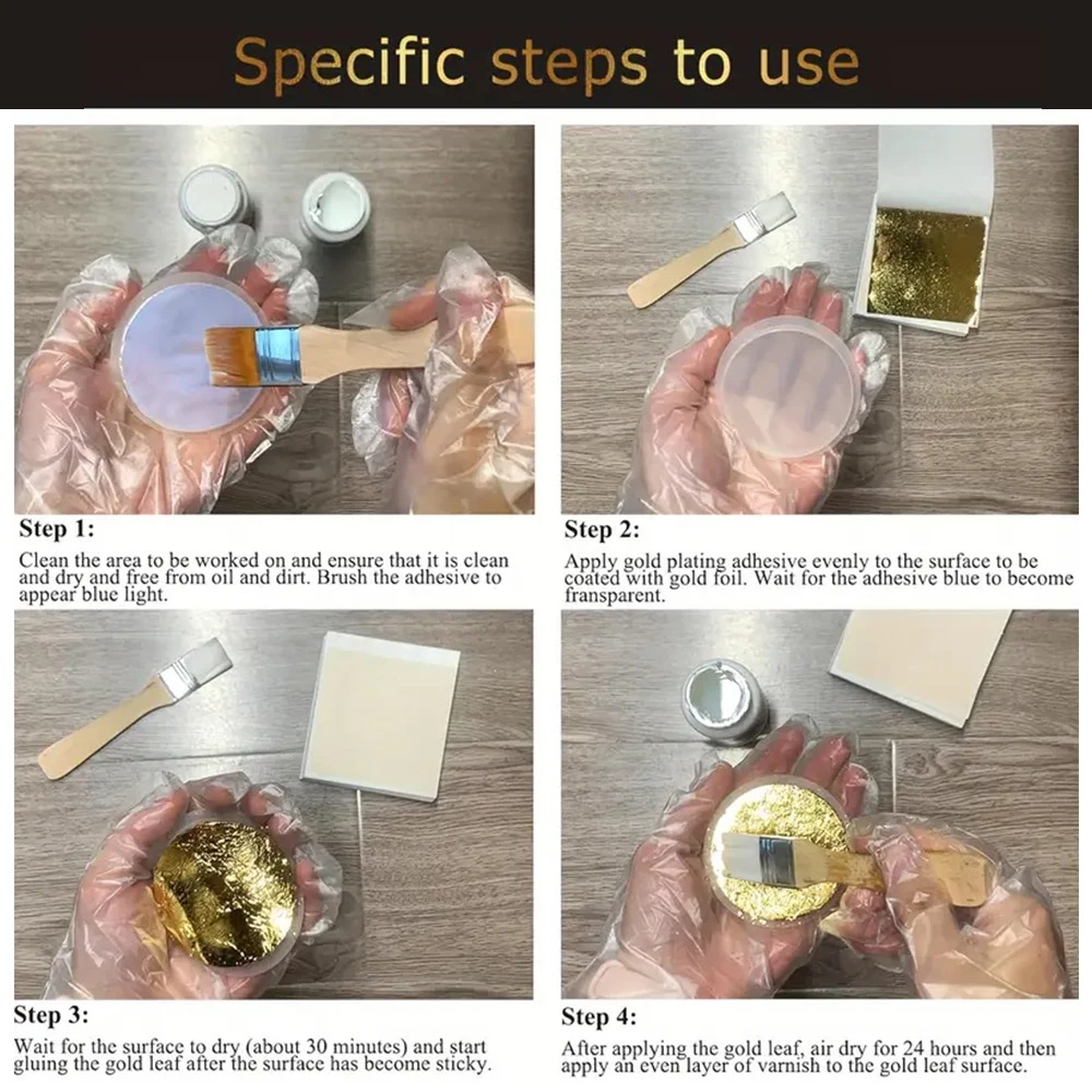 100ml/200ml Altın Yaprak Yaldı - Woodworking Epoxy incelemesi ve fiyatı